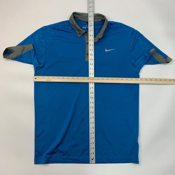 Nike Polo Shirt Mens Medium Astral Blue Golf Tour Performance Ultra 2.0 Dri Fit - Picture 7 of 12